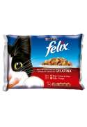 PURINA FELIX Selección de Carnes en Gelatina Pack surtido sobres 4x100g