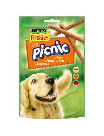 PURINA FRISKIES Picinic 15 Snacks Perro con Pollo 126g